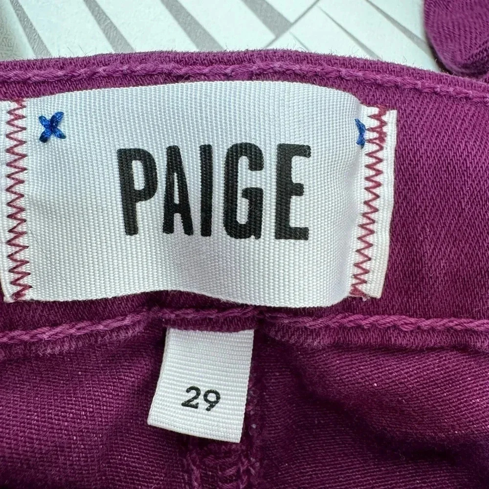 PAIGE Women’s Purple Hoxton Ultra Skinny Jeans Size 29 - Picture 3 of 7
